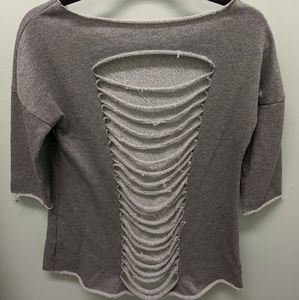 🦥 5/$20 Cute Sparkly Shredded Back Sweater